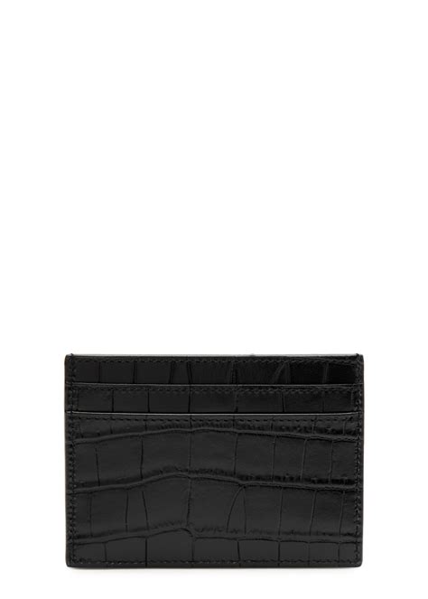 selfridges ysl card holder|ysl crocodile card holder.